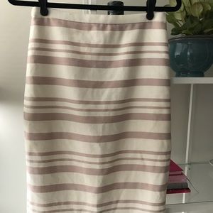 JCrew Striped Pencil Skirt